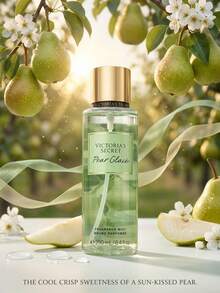 Victoria's Secret Pear Glacé Body Mist 250 Ml – Sugared Pear And Casaba Melon Scent, Refreshing Fruity Aroma For Women, Long-Lasting Body Spray For Daily Wear, Lightweight Fragrance For Post-Shower, Perfect For Travel And Gifting - Pear Glace - View 1