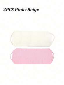 Long Exfoliating Back Scrub Loofah With Handle, Exfoliating Back Towel Exfoliating Body Scrub Back Scrub, Stretchable Drawstring For Shower Japanese Bath Washing Towel Korean Exfoliating Loofah Towel Beauty Towel Sponge Loofah Body Scrub Home Bathroom Decor Fall Decor Back To School - Multicolor - View 18