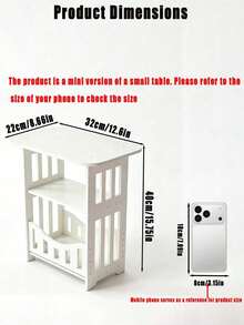 1pc Home Living Room Mini Small Square Table Creative Simplicity Small House Square Nordic Tea Table Bedside Table Small Table - Multicolor - View 8