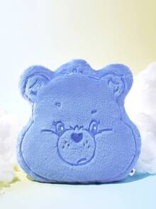 SHEIN X Care Bears 1Pc Blue Cartoon-Shaped Decorative Throw Pillow, Can Be Used With Sofa, Car - Blue - View 1