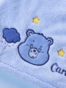 SHEIN X Care Bears Cartoon Embroidered Dry Hair Cap - Blue - View 8