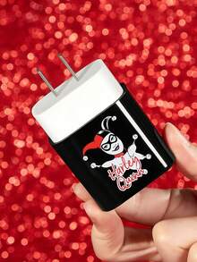 Harley Quinn X SHEIN 3件組數據線保護套，適用於充電器，充電線保護套（不含數據線） - 黑色 - 查看 5