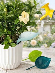 Haus Hana 1pc New Creative Leaf-Shaped Watering Funnel, Lazy Plant Watering Tool, Potted Flower Irrigation Guide For Home Gardening - multicolor - View 1