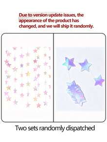 Double-Mirror Five-Pointed Star Patterned Hanging Decoration, Pendant, For Weddings, Parties, Festivals, Christmas Ribbons, Halloween Decorations And Arrangements. - various - View 13