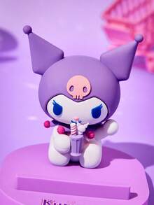 HELLO KITTY AND FRIENDS | POKOJA LAND حامل هاتف بنفسجي، حامل هاتف محمول للمكتب للهواتف الذكية، حامل عرض للمنزل والمكتب والسفر - الأرجواني - مشاهدة 3