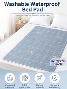 4-Layer Waterproof Incontinence Pad, Reusable Large Size Bedding Protector For Elderly Care, Student Dormitory, Sanitary Use - multicolor - View 1