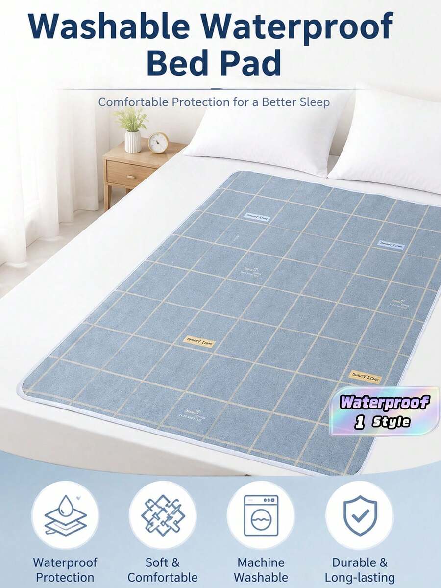 4-Layer Waterproof Incontinence Pad, Reusable Large Size Bedding Protector For Elderly Care, Student Dormitory, Sanitary Use - multicolor - View 1