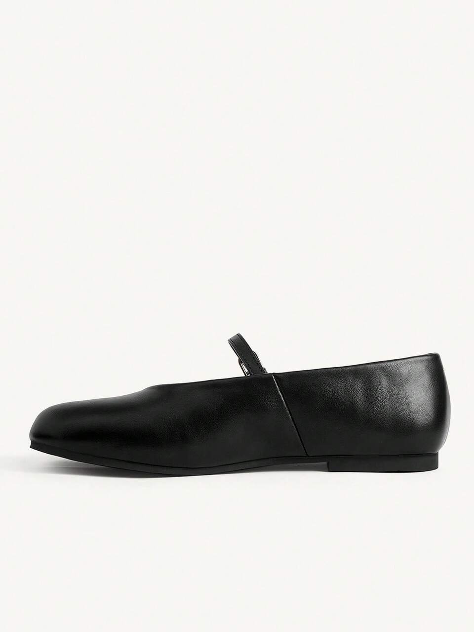 CUCCOO CHICEST Women's Black Striped Toe Cap Flat-Soled Shoes