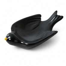 Haus Hana Ceramic Bird Jewelry Tray, Cute Trinket Dish & Desktop Storage Plate For Rings, Earrings, Necklaces, Keys, Coins, Vanity, Bedroom, Living Room, Shelf, Birthday, Holiday & Housewarming Gift - Multicolor - View 16