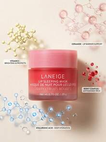 Laneige Lip Sleeping Mask Berry 20 G – Lip Mask, Moisturizing, For Dry Lips, Berry, Pink, Vitamin C, Suitable For Nighttime Skincare Routine - Berry - View 2