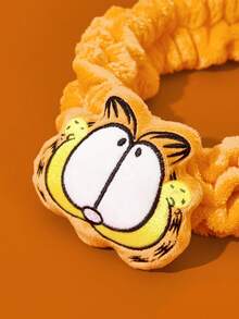 GARFIELD | SHEIN 1pc Cute Cat Patched Plush Retractable Hair Tie, For Home, Bathroom Decor, Summer - GARFIELD - View 6