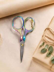 1 Set Of Embroidery Scissors, Stainless Steel Mini Scissors, Yarn Scissors, DIY Embroidery, Craftwork, Needlework, Artistic Creation, And Everyday Use Tools. - Multicolor - View 2