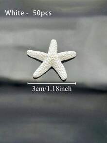 1.18 Inch, 3cm Resin Starfish Decor - Perfect For Weddings, Holidays And Home Crafts, Home Decor Accessories - Multicolor - View 9