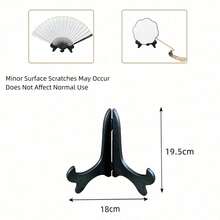 Haus Hana Chinese Style Bamboo Folding Fan Display Stand, Classical Fan Holder & Tabletop Support Rack For Hand Fans, Decorative Fans, Tea Room, Living Room, Office Desk, Shelf, Wedding, Cultural Display, Holiday & Housewarming Gift - multicolor - View 14