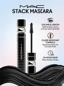MAC M.A.C Stack Mascara Black 12 Ml – Mascara, Volumizing, For Makeup Enthusiasts, Black, Suitable For Daily Makeup Routine - Black - View 2