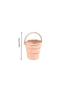 9L Collapsible Bucket With Handle, Portable Foldable Water Pail, Thickened Silicone Plastic Bucket For Household Cleaning, Camping, Fishing, Travel, Beach, Multi-Color Available - multicolor - View 4