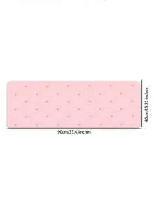 1PC Extended Large Premium Fabric Non Slip Rubber Base Gaming Mouse Pad Desk Mat Durable Smooth Wear Resistant Keyboard Pad For Laptop Desktop Computer Office Home School Student Gamer Must Have - Pink polka dot - View 7