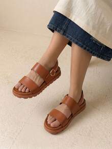 HighSole New Summer Fashion Versatile Women Flat Sandals - Brown - View 4