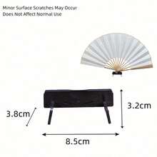 Haus Hana Chinese Style Bamboo Folding Fan Display Stand, Classical Fan Holder & Tabletop Support Rack For Hand Fans, Decorative Fans, Tea Room, Living Room, Office Desk, Shelf, Wedding, Cultural Display, Holiday & Housewarming Gift - multicolor - View 15