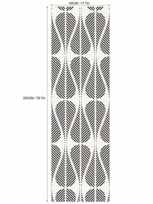 1PC Black White Diagonal Geometric Line Teardrop Pattern Self Adhesive Peel And Stick Removable Wallpaper Sticker For Cabinet Countertop Bedroom Kitchen Wall Decoration Living Room Furniture Wardrobe Door Surface Covering - multicolor - View 7