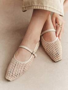 Woven Apricot White