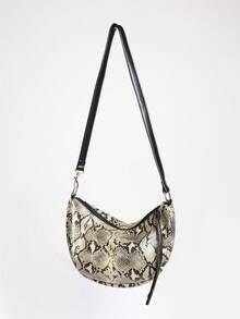 MUSERA Snake Print Bag Detail Festival Rave Ibiza Clubbing Streetwear Summer Fall Winter Python Pattern Zippered Purse Night Out Evening Clutch Retro Style - snake pattern - View 6