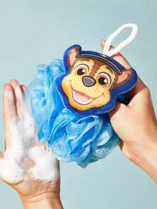 SHEIN | PAW Patrol Ultra-Soft Foam Mesh In A Fun Oversized Design With Lanyards For Bathing. - Blue - View 2