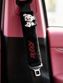Betty Boop x SHEIN 1Pc Seat Belt Shoulder Cover, Green - betty - View 2