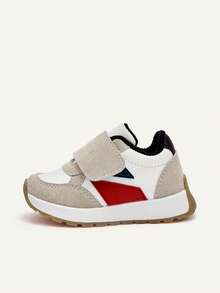 Cozy Pixies Four Seasons Fashion Versatile Fun Cute Contrasting Colors Multi-Color Matching Boys Soft Bottom Flat Bottom Baby Sports Shoes College Style Outdoor P - White - View 5