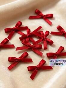 Burgundy Ribbon Bows 10/50/100 Pack – Rich Color Gift Bows For Valentine's Day, Versatile Craft Hair Decor Party Supply - burgundy - View 1