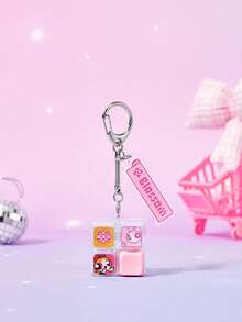 THE POWERPUFF GIRLS X Joivida 可愛卡通鋅合金吊飾，適用於鍵盤、包包、紀念品與收藏品，適合作為禮物，也適用於錢包與書包 - 彩色 - 查看 8
