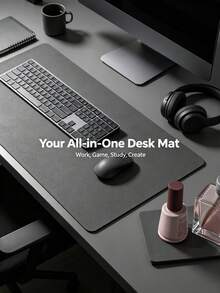 Waterproof And Durable Nail Art Table Mat, Made Of Waterproof And Soft PU Leather, Designed For Studio Tabletops And Foldable Nail Art Armrests. Ideal For Nail Artists In Salons And For Home Use. - Grey - View 13