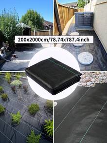 1PC PP Heavy Duty UV Resistant Durable Tear Resistant Grid Texture Anti Moisture Temp Control Barrier Fabric Landscape Mulch Ground Cover For Garden Farm Orchard Agriculture Greenhouse Backyard Planting Supply Garden Control Mat - A - View 7