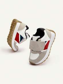 Cozy Pixies Four Seasons Fashion Versatile Fun Cute Contrasting Colors Multi-Color Matching Boys Soft Bottom Flat Bottom Baby Sports Shoes College Style Outdoor P - White - View 8
