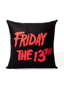 WB Horror X SHEIN 1件 星期五13號枕頭套（不含枕芯），尺寸 45*45cm，柔軟舒適的絨毛布料，適用於居家裝飾、汽車、禮品等 - 彩色 - 查看 7