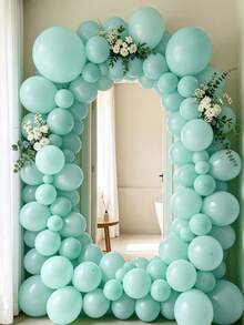 MINKOJA 5/10/12/18 Inch Multi-Color Latex Helium Round Balloons, Great For Birthday Wedding Anniversary Bridal Shower Graduation Gender Reveal Baptism New Year Holiday Party Decorations - Mint Green - View 3