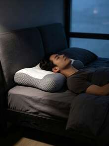 1pc Neck Pillow, Cervical Pillow, Pillow, Ergonomic Design Headrest, Neck And Shoulder Support Pillow, Suitable For Side, Back, And Stomach Sleepers - Neck Pillow - View 5