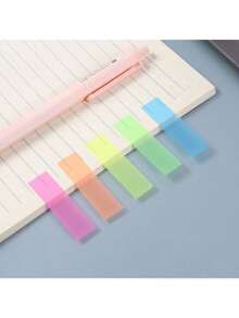 1/6 Buah Stiker Indeks Hewan Peliharaan Fluorescent Berwarna, Dengan Catatan Kotak yang Dapat Digambar Berwarna Morandi, Perlengkapan Sekolah, Musim Kembali ke Sekolah - MultiWarna - View 6