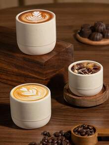 Cirelle Artisan Ceramic Coffee Cup - Unique Handmade Mug For Tea & Espresso, Cozy Home Decoration & Thoughtful Holiday Gift - Multicolor - View 1