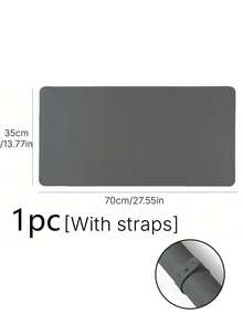 Waterproof And Durable Nail Art Table Mat, Made Of Waterproof And Soft PU Leather, Designed For Studio Tabletops And Foldable Nail Art Armrests. Ideal For Nail Artists In Salons And For Home Use. - Grey - View 14
