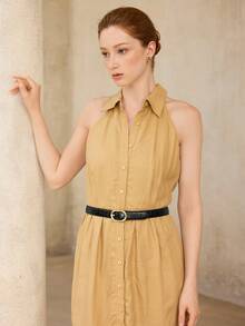 MOTF PREMIUM PRE BLACK SLUB PATTERN FASHION BELT - Slub black - View 3