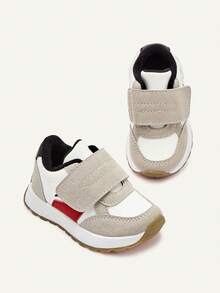 Cozy Pixies Four Seasons Fashion Versatile Fun Cute Contrasting Colors Multi-Color Matching Boys Soft Bottom Flat Bottom Baby Sports Shoes College Style Outdoor P - White - View 3