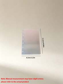 Álbum de almacenamiento de pegatinas, 20 hojas de PET transparente de una sola cara con páginas interiores desprendibles, libro de colección de pegatinas y cinta washi para diario - Color - Ver 3