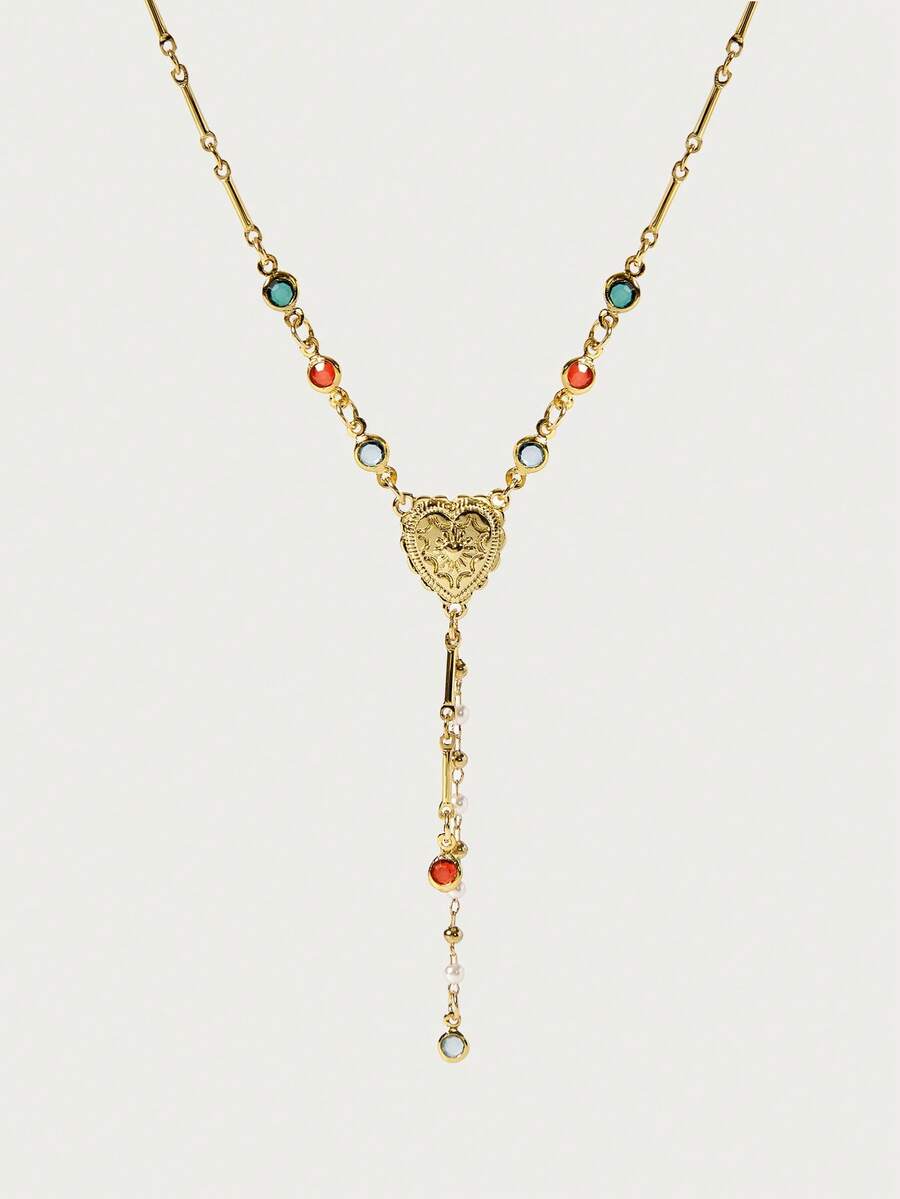 Glisma A Fashionable And Beautiful Light Luxury Elegant And Cute Necklace - heart shape - View 1