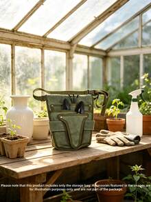 Multi‑Purpose Gardening Tool Belt Pouch, Durable Canvas Portable Tool Waist Bag, Unisex Multi‑Pocket Design, Convenient Storage Waist Pack For Garden Working Tools - multicolor - View 8