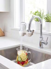 Sink Water Filter, Faucet Water Filter (No Light), Activated Carbon Faucet Water Filter For Chlorine, Limescale, Heavy Metals, And Odor Removal - Water Purifier - View 1