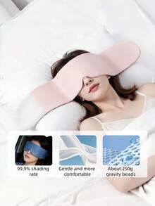 Dual-Sided Tech Glass Bead Weighted Sleep Eye Mask, Scientific Gentle Pressure, Light Blocking For Nap, Home Rest And Sleeping - Multicolor - View 10