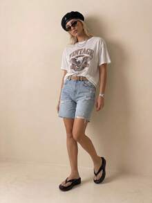 HighSole 春夏新款白色厚底坡跟夾腳拖鞋女鞋，女款防滑增高休閒舒適涼鞋，百搭涼鞋 - 黑色 - 查看 7