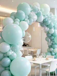 MINKOJA 5/10/12/18 Inch Multi-Color Latex Helium Round Balloons, Great For Birthday Wedding Anniversary Bridal Shower Graduation Gender Reveal Baptism New Year Holiday Party Decorations - Mint Green - View 5