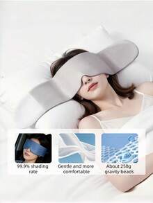 Dual-Sided Tech Glass Bead Weighted Sleep Eye Mask, Scientific Gentle Pressure, Light Blocking For Nap, Home Rest And Sleeping - Multicolor - View 7